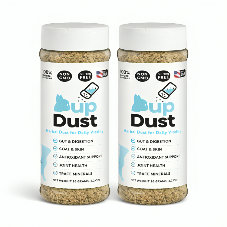 2x Pup Dust – Herbal Food Topper for Daily Vitality (Dogs Only)
