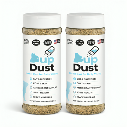 2x Pup Dust – Herbal Food Topper for Daily Vitality (Dogs Only)
