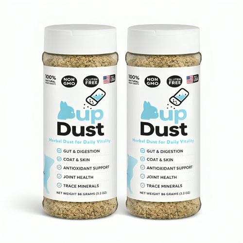 2x Pup Dust – Herbal Food Topper for Daily Vitality (Dogs Only)