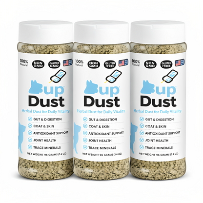 3x Pup Dust – Herbal Food Topper for Daily Vitality (Dogs Only)