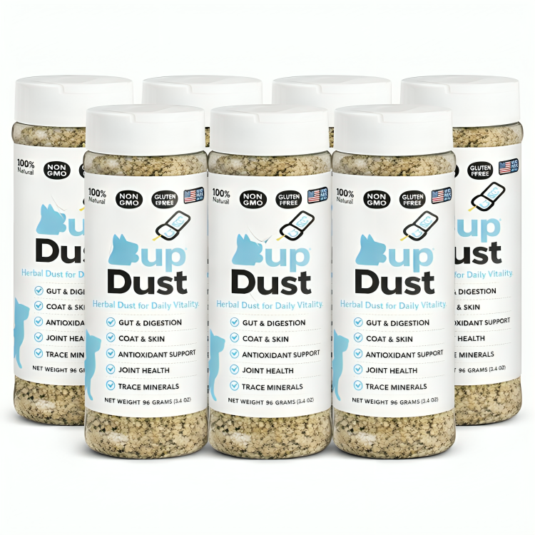 6x Pup Dust – Herbal Food Topper for Daily Vitality (Dogs Only)