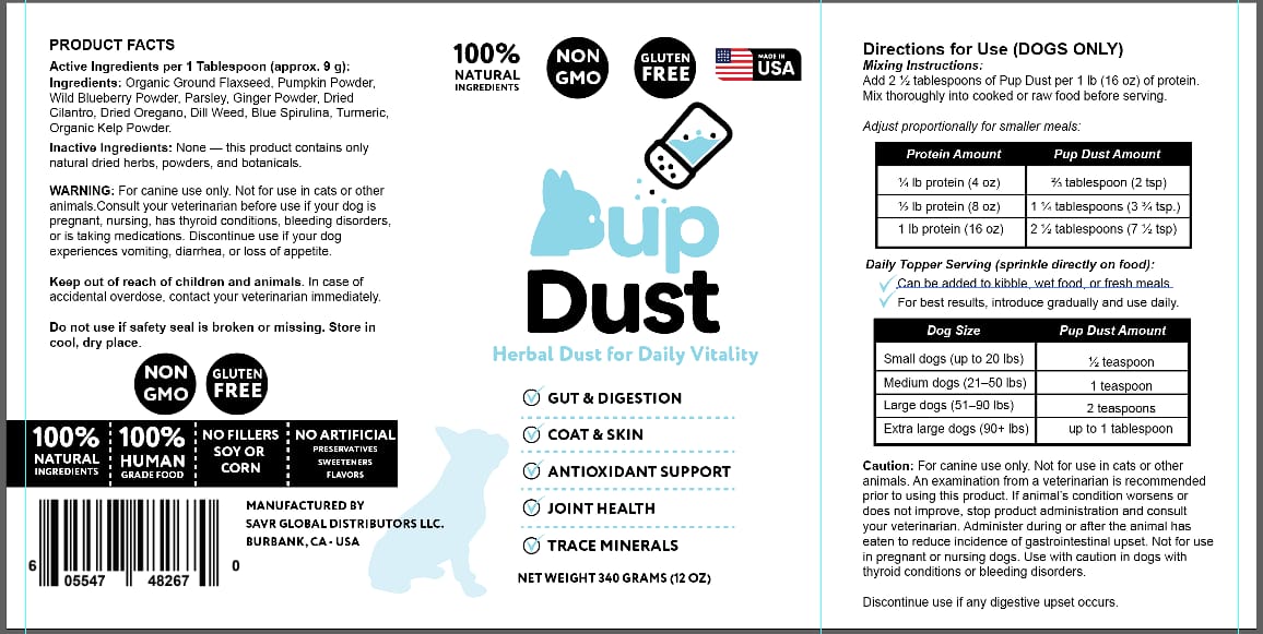 3x Pup Dust – Herbal Food Topper for Daily Vitality (Dogs Only)