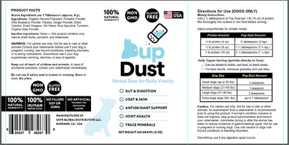 3x Pup Dust – Herbal Food Topper for Daily Vitality (Dogs Only)